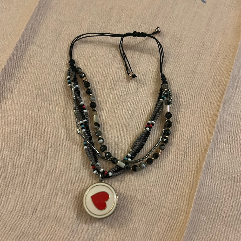 Heart beaded bracelet